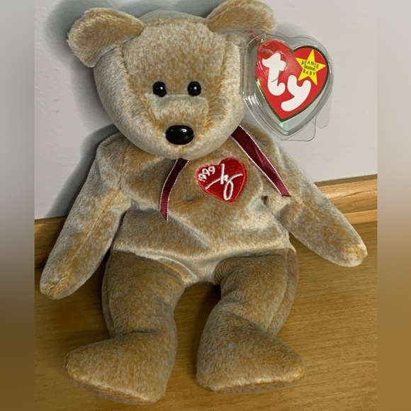 Ty Other - Mint Rare 1999 Signature Bear Ty Beanie Baby Multiple Errors Pellets